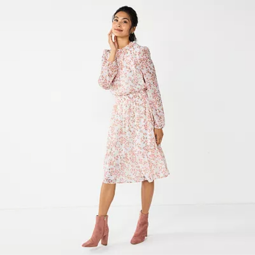Draper James Pink Ditsy Dress